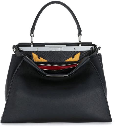 fendi monster satchel|Fendi bag with thick strap.